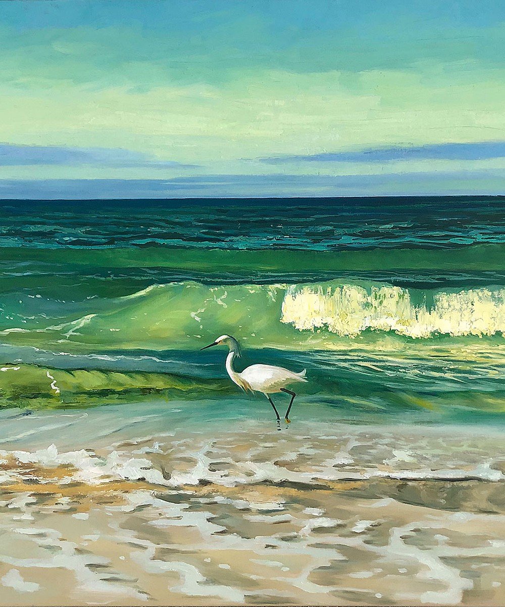 Placeholder artwork — coastal painting (to be replaced with final artwork)